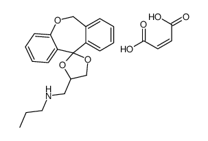 (Z)-but-2-enedioic acid,N-(spiro[1,3-dioxolane-2,11'-6H-benzo[c][1]benzoxepine]-4-ylmethyl)propan-1-amine结构式