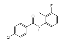 4-Chloro-N-(3-fluoro-2-methylphenyl)benzamide结构式