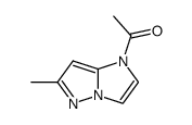 1H-Imidazo[1,2-b]pyrazole, 1-acetyl-6-methyl- (9CI) structure