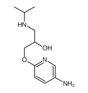 1-(5-aminopyridin-2-yl)oxy-3-(propan-2-ylamino)propan-2-ol结构式