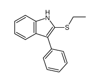 2-(ethylthio)-3-phenylindole结构式