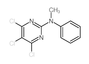 2-Pyrimidinamine,4,5,6-trichloro-N-methyl-N-phenyl-结构式