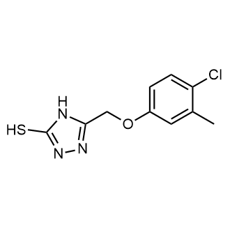 5-((4-Chloro-3-methylphenoxy)methyl)-4h-1,2,4-triazole-3-thiol structure