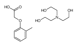 2-[bis(2-hydroxyethyl)amino]ethanol,2-(2-methylphenoxy)acetic acid结构式