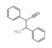 Benzenepropanenitrile, b-methyl-a-phenyl- structure