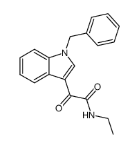 2-(1-benzyl-indol-3-yl)-N-ethyl-2-oxo-acetamide结构式