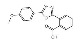 2-[5-(4-methoxyphenyl)-1,3,4-oxadiazol-2-yl]benzoic acid结构式