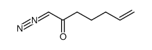 (E)-1-diazo-6-hepten-2-one Structure