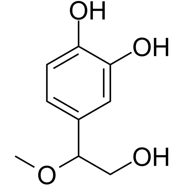 4-(2-Hydroxy-1-methoxyethyl)-1,2-benzenediol structure