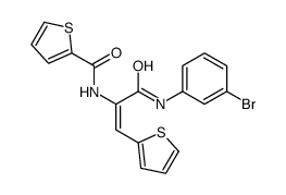 N-[(E)-3-(3-bromoanilino)-3-oxo-1-thiophen-2-ylprop-1-en-2-yl]thiophene-2-carboxamide结构式