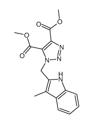 1-(3-methyl-indol-2-ylmethyl)-1H-[1,2,3]triazole-4,5-dicarboxylic acid dimethyl ester Structure