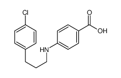 4-[3-(4-chlorophenyl)propylamino]benzoic acid结构式