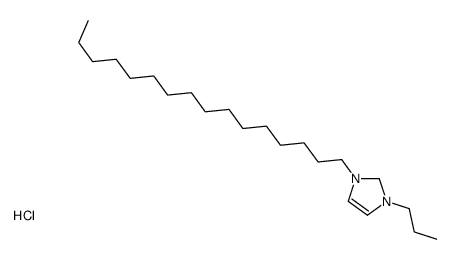 1-hexadecyl-3-propyl-1,2-dihydroimidazol-1-ium,chloride Structure