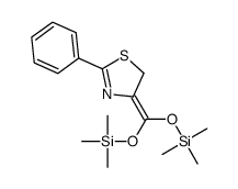 trimethyl-[(2-phenyl-1,3-thiazol-4-ylidene)-trimethylsilyloxymethoxy]silane结构式