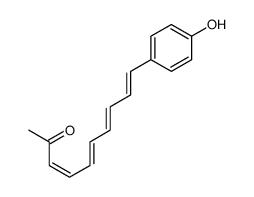 (3E,5E,7E,9E)-10-(4-Hydroxyphenyl)-3,5,7,9-decatetren-2-one结构式