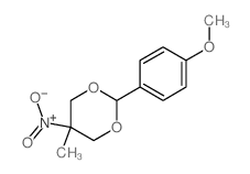 2-(4-methoxyphenyl)-5-methyl-5-nitro-1,3-dioxane结构式