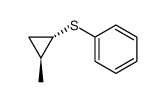 trans-2-methylcyclopropyl phenyl sulfide Structure