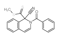 1-Isoquinolinecarbodithioicacid, 2-benzoyl-1-cyano-1,2-dihydro-, methyl ester picture