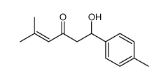 1-hydroxy-5-methyl-1-(4-methylphenyl)hex-4-en-3-one Structure