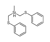 methyl-bis(phenylsulfanylmethyl)silane结构式