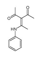 3-(1-anilinoethylidene)pentane-2,4-dione结构式