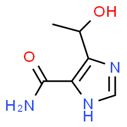 1H-Imidazole-4-carboxamide, 5-(1-hydroxyethyl)- (9CI)结构式