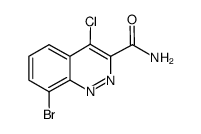 8-bromo-4-chlorocinnoline-3-carboxamide Structure