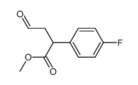 2-(4-fluoro-phenyl)-4-oxo-butyric acid methyl ester Structure