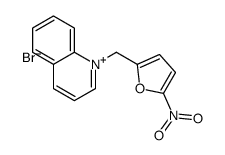 1-[(5-nitrofuran-2-yl)methyl]quinolin-1-ium,bromide Structure