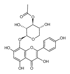 herbacetin 8-(3''-O-acetylxyloside) Structure