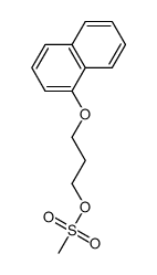 3-(naphthalen-1-yloxy)propyl methanesulfonate Structure