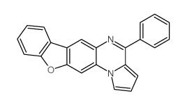 4-Phenyl[1]benzofuro[3,2-g]pyrrolo[1,2-a]quinoxaline结构式