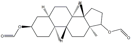 5β-Androstane-3α,17β-diol diformate结构式