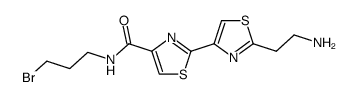 2'-(2-aminoethyl)-N-(3-bromopropyl)-[2,4'-bithiazole]-4-carboxamide结构式