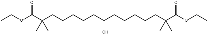 diethyl 8-hydroxy-2,2,14,14-tetramethylpentadecanedioate Structure