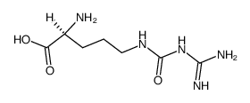 N5-[[(Aminoiminomethyl)amino]carbonyl]-L-ornithine结构式