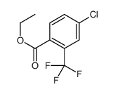 Ethyl 4-chloro-2-(trifluoromethyl)benzoate结构式