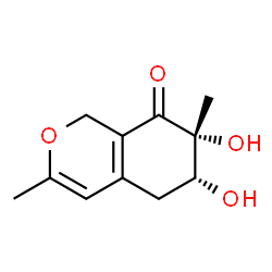 8H-2-Benzopyran-8-one, 1,5,6,7-tetrahydro-6,7-dihydroxy-3,7-dimethyl-, (6R,7R)- (9CI) picture