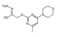 2-(4-methyl-6-morpholin-4-ylpyrimidin-2-yl)sulfanylacetohydrazide Structure