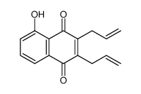 2,3-diallyl-5-hydroxynaphthalene-1,4-dione结构式