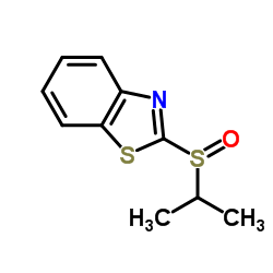 Benzothiazole, 2-[(1-methylethyl)sulfinyl]- (9CI) structure