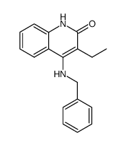 4-(benzylamino)-3-ethylquinolin-2(1H)-one Structure