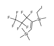 (E)-3,3,4,4,5,5-heptafluoro-2-[(iodomethyl)dimethylsilyl]-1-(trimethylsilyl)pentene Structure