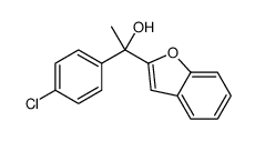 1-(1-benzofuran-2-yl)-1-(4-chlorophenyl)ethanol结构式