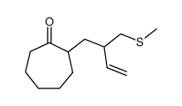 2-[2-[(Methylthio)methyl]-3-butenyl]cycloheptanone Structure