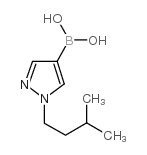 1-(3-METHYLBUTYL)-1H-PYRAZOLE-4-BORONIC ACID Structure