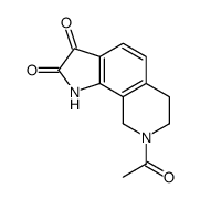 8-acetyl-1,6,7,9-tetrahydropyrrolo[3,2-h]isoquinoline-2,3-dione结构式