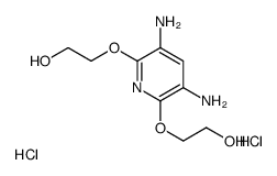 2-[3,5-diamino-6-(2-hydroxyethoxy)pyridin-2-yl]oxyethanol,dihydrochloride Structure