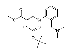 O-N,N-dimethylbenzyl-N-Boc-L-selenocysteine methyl ester Structure