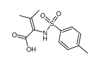 N-(p-toluenesulfonyl)-α-dehydrovaline结构式